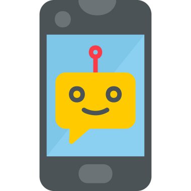 Konuş. Web simgesi basit illüstrasyon