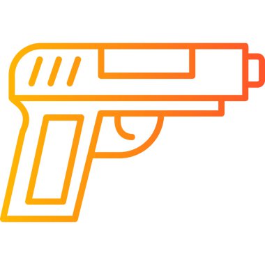 Bir silah simgesinin vektör illüstrasyonu