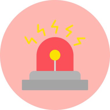 Alarm çalıyor. Web simgesi vektör illüstrasyonu