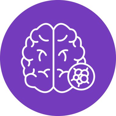 Brain Cancer modern vector icon illustration