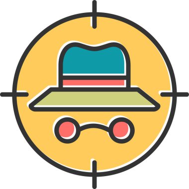 hedef simge vektör illüstrasyonu