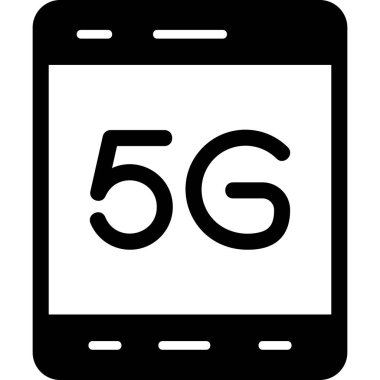 5g Tablet web simgesi, kişisel ve ticari kullanım için illüstrasyon 