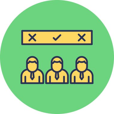 Adaylar modern simge, vektör illüstrasyonu