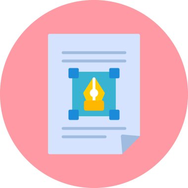 Dergi modern simgesi, vektör illüstrasyonu