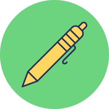 ballpoint pen. web icon simple illustration