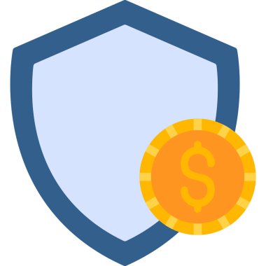 Koruma çizgisi simgesi, vektör illüstrasyonu