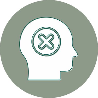 Güvensiz modern simge, vektör çizimi