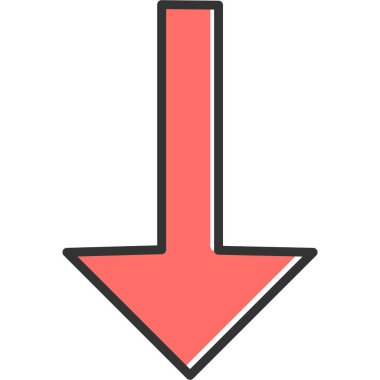 Yön gösteren ok, ağ basit simgesi