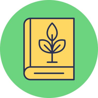 Kitap simgesi, modern tasarım illüstrasyonu