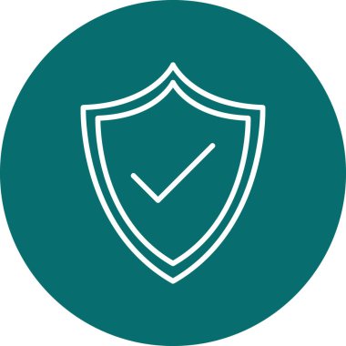 kalkan simgesi, vektör illüstrasyonu