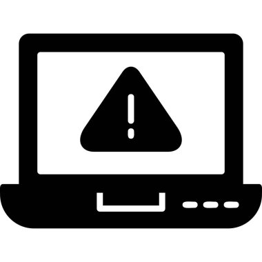 Laptop Virus icon modern vector illustration