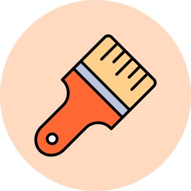 Boya fırçası. Basit resimleme