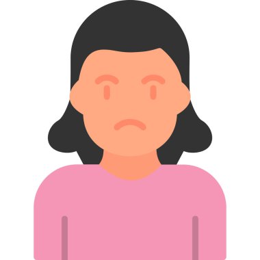 Üzücü modern simge, vektör illüstrasyonu