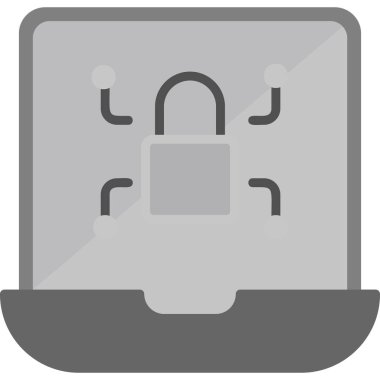 Fidye virüsü. Web simgesi basit illüstrasyon