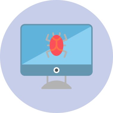 Virus Detective icon modern vector illustration