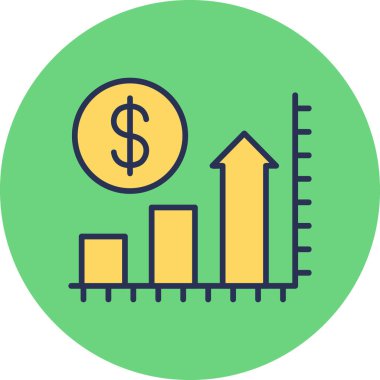iş büyümesi simgesi vektör illüstrasyonu