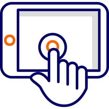 tablet simge vektör illüstrasyonu