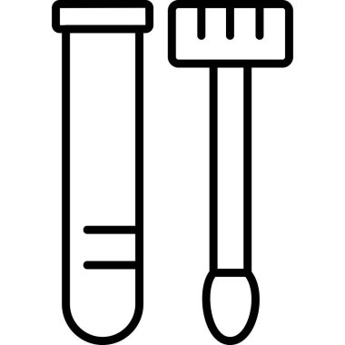 Pamuklu çubuk. Web simgesi basit tasarım