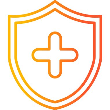 kalkan ikon vektör illüstrasyonu