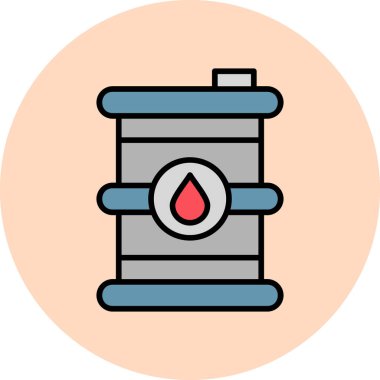 Petrol varil simge vektör çizim