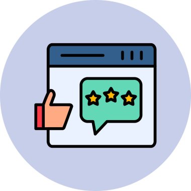 Geri besleme simgesi vektör illüstrasyonu