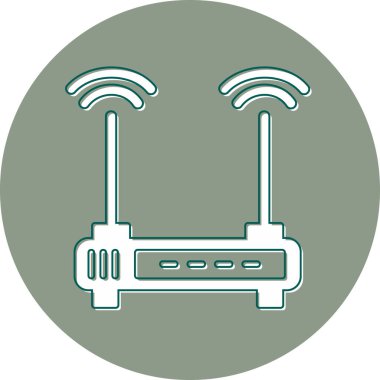 Router modern vector icon illustration