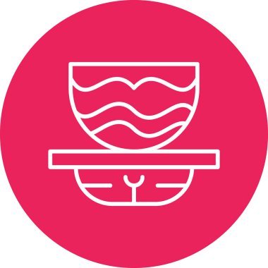 Bolludagur web simgesi basit illüstrasyon