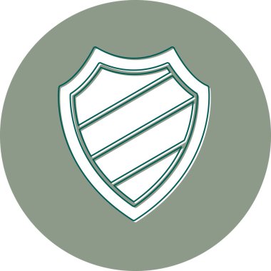 kalkan ikon vektör illüstrasyonu