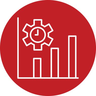 Üretkenlik modern simgesi, vektör illüstrasyonu 