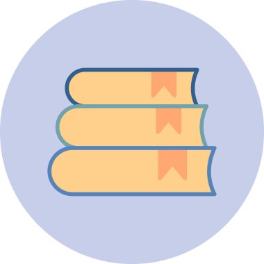 Kitap simgesi, modern tasarım illüstrasyonu