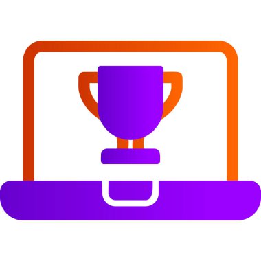 Bilgisayar. Web simgesi basit illüstrasyon