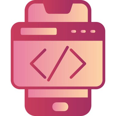 Smartphone Simgesi, vektör illüstrasyonu