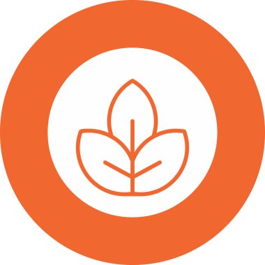 Yaprak. Web simgesi basit illüstrasyon 