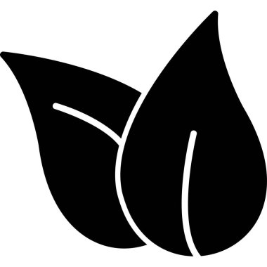  bitki yaprakları. Web simgesi basit illüstrasyon 