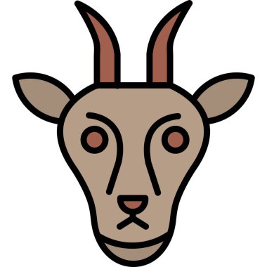 Keçi kafası simgesinin basit bir gösterimi