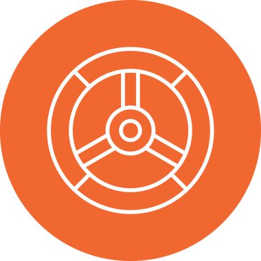 Modern simge vektör illüstrasyonunu lastikle