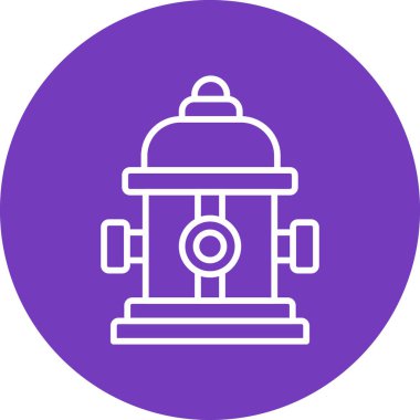 Yangın musluğu modern ikon vektör çizimi