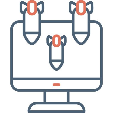 Ddos modern simgesi, vektör çizimi\\