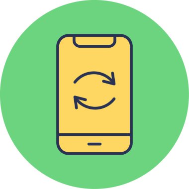 Web simgesini tazele, karıştır basit illüstrasyon