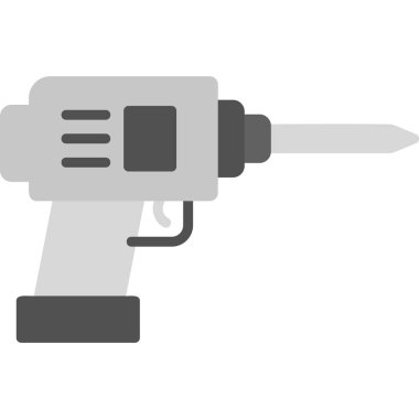 Matkap simgesi, modern tasarım illüstrasyonu