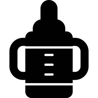 bebek besleme şişesi, grafik illüstrasyon  