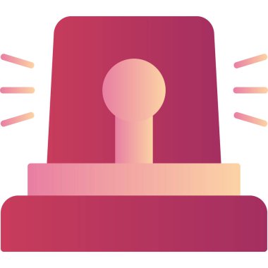 Siren modern simge, vektör çizimi 