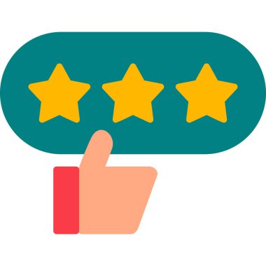 Good Review web icon vector illustration
