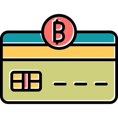 Bitcoin Bankacılık Kredi Kartı İllüstrasyonu 