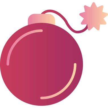 Bomba simgesinin vektör illüstrasyonu