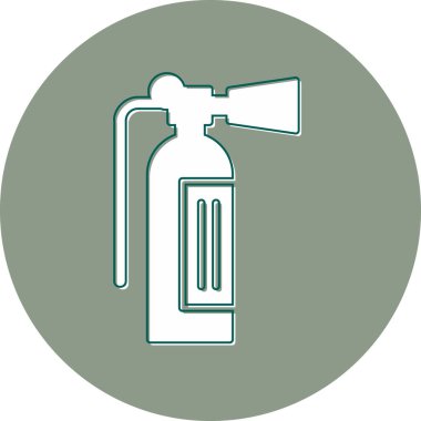 Yangın söndürücü ağ ikonu vektör resimlemesi