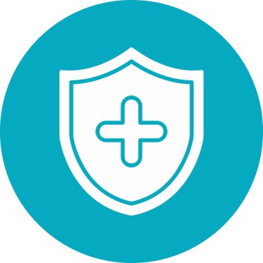 kalkan ikon vektör illüstrasyonu