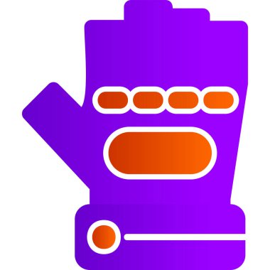 eldiven simgesi vektör illüstrasyonu