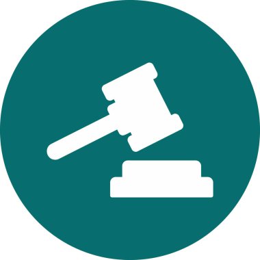 Hukuk. Web simgesi basit illüstrasyon