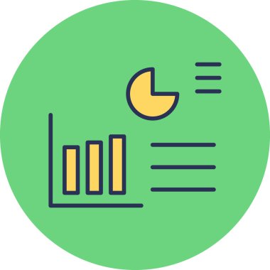 grafik ikonu vektör illüstrasyonu 